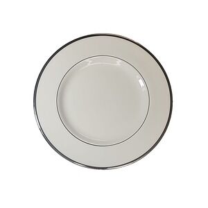 NEW Pickard Signature White Platinum Bone China 10 5/8" Dinner Plate USA 1980's‎